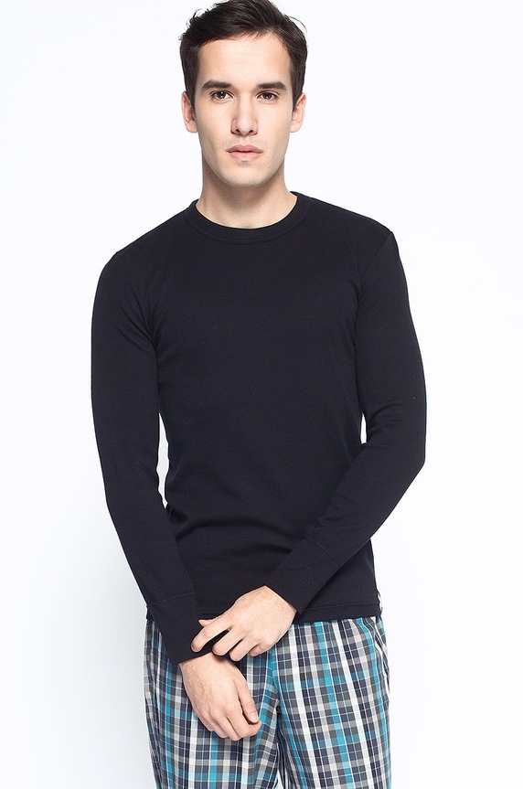 Henderson - Longsleeve slim czarny 2149.CZARNY