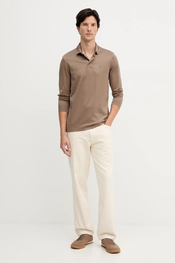 Emporio Armani longsleeve 8N1F97.1JUVZ brązowy AA00
