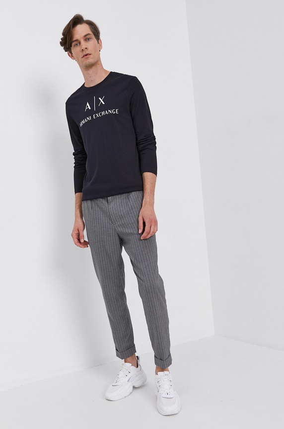 Armani Exchange hosszú ujjú 8NZTCH.Z8H4Z.NOS sötétkék AA00