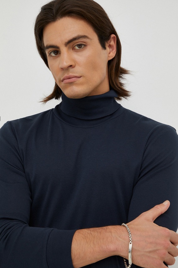 Marc O'Polo longsleeve bawełniany granatowy M29220252226