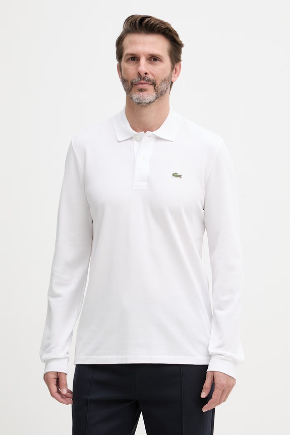 Lacoste лонгслів чоловічий бавовняний білий L1312.001
