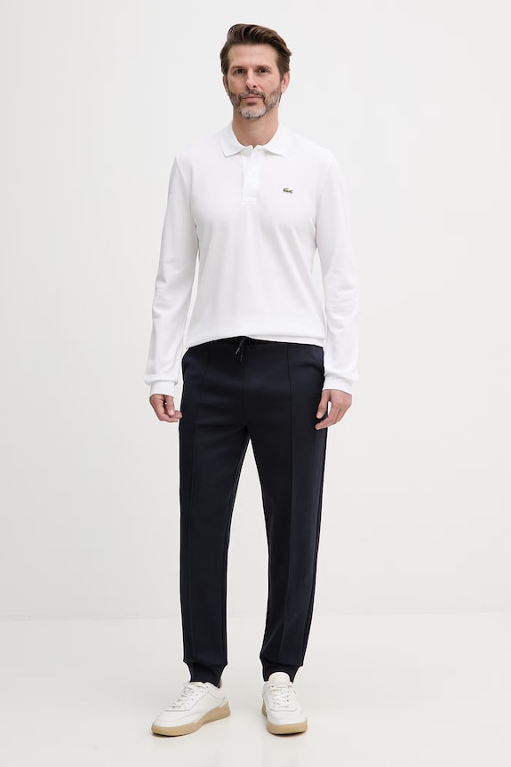 Lacoste лонгслив для мужчин из хлопка L1312.001 белый SS26