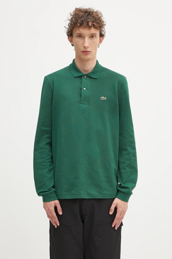 Lacoste cotton longsleeve top L1312 132 regular green L1312.032