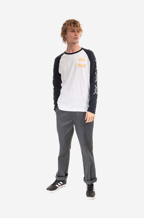 Diadora cotton longsleeve top x Paura Baseball 502.176772 white AA00
