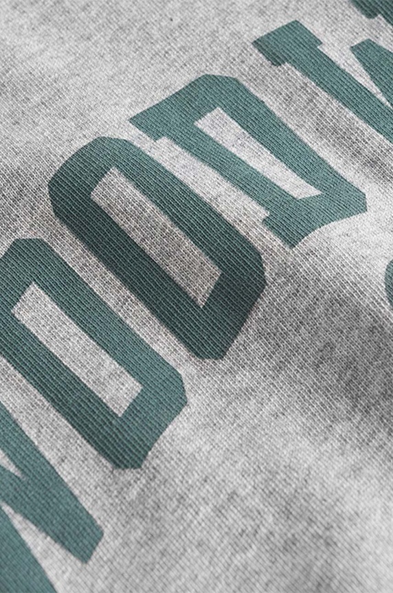 Bavlněné tričko s dlouhým rukávem Wood Wood Mark IVY Longsleeve šedá 12135401.2489