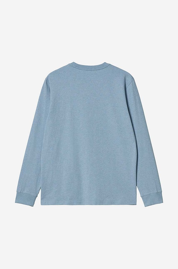 Carhartt WIP cotton longsleeve top blue I022094.FROSTED.BL