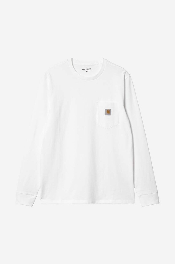 Bavlněné tričko s dlouhým rukávem Carhartt WIP L/S Pocket T-Shirt I030437