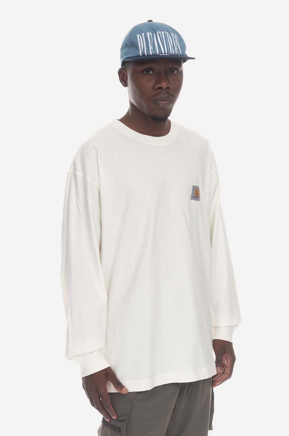 Carhartt WIP Carhartt WIP L/S Nelson T-Shirt I029948 WAX longsleeve Men's cotton regular white I029948
