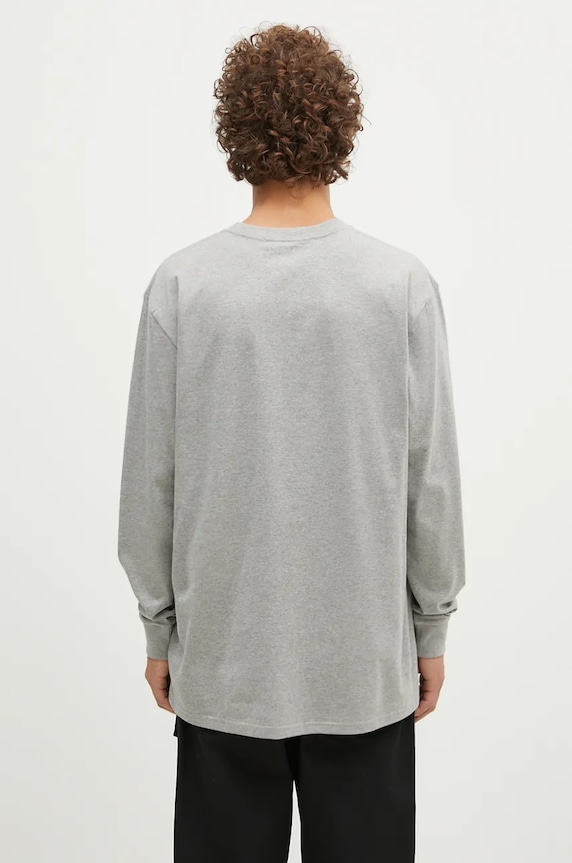 Clothing 1017 ALYX 9SM cotton longsleeve top Regular Fit Longsleeve Crewneck Tee AAMTS0483FA01 gray