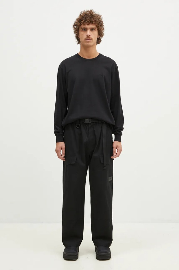 1017 ALYX 9SM top a maniche lunghe in cotone Regular Fit Longsleeve Crewneck Tee AAMTS0483FA01 nero