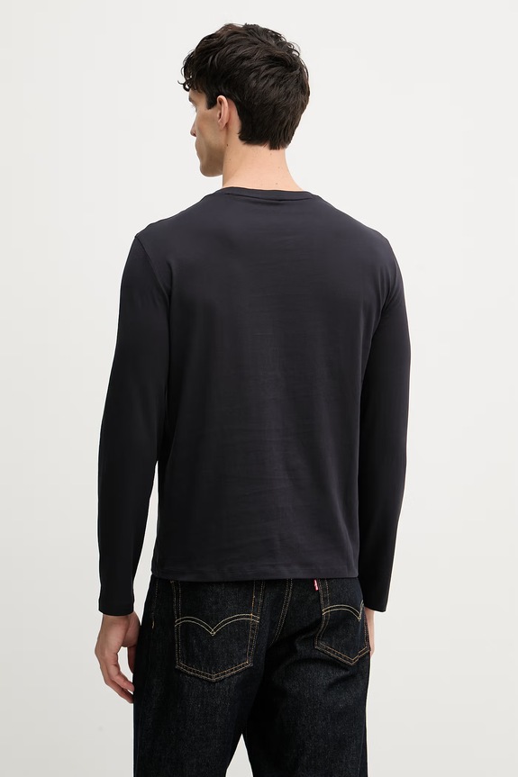Armani Exchange longsleeve męski bawełniany XM002684.AF10356.NOS granatowy AA00
