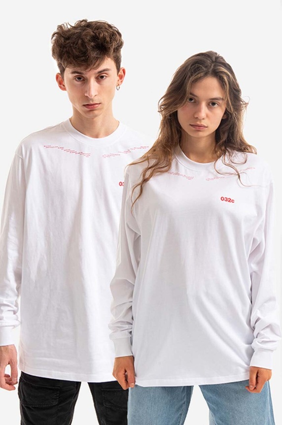 032C cotton longsleeve top Dead Poets Planet friendly white SS22.C.1042.M