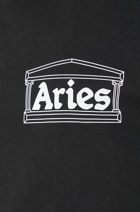 Bavlněné tričko s dlouhým rukávem Aries Temple LS Tee AR66600 BURGUNDY AR66600