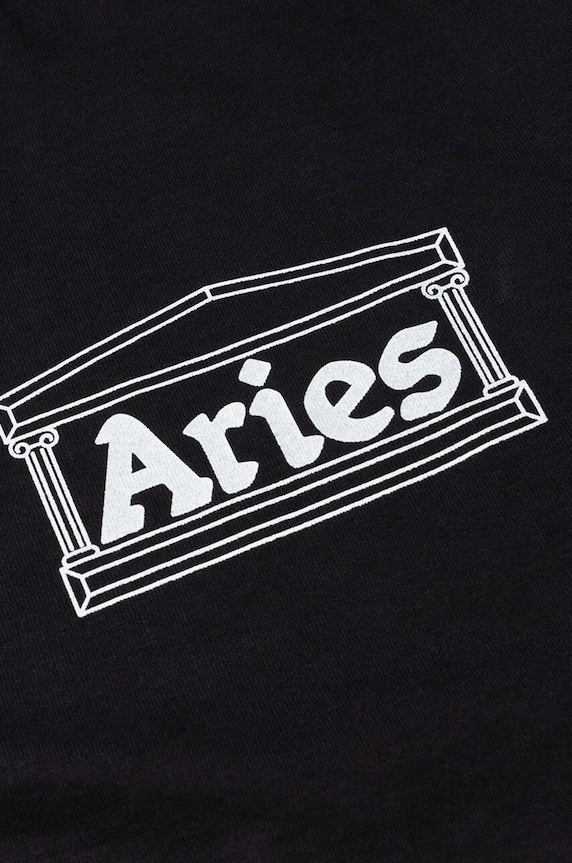 Bavlněné tričko s dlouhým rukávem Aries Temple LS Tee AR66600 BURGUNDY AR66600