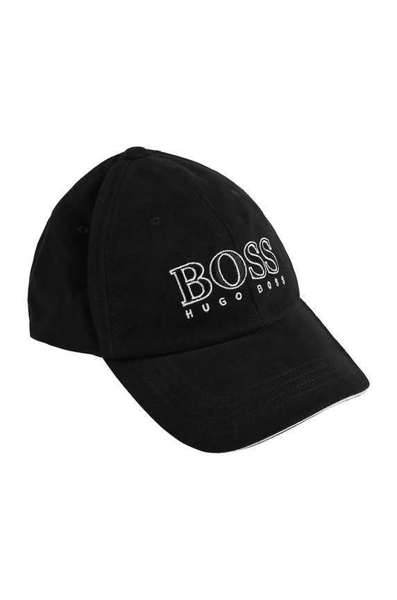 BOSS - Czapka dziecięca J21Z00 aplikacja czarny J21Z00