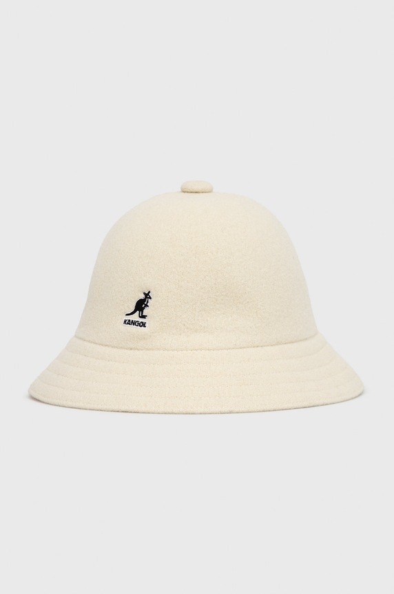 Kangol gyapjú sapka sima bézs K3451.WH103