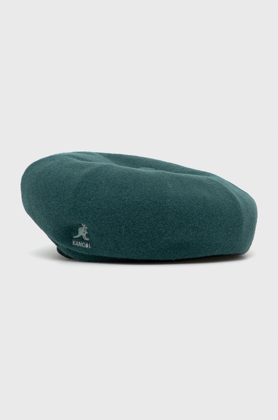 Vlněný baret Kangol vlna zelená K3107ST.DL310