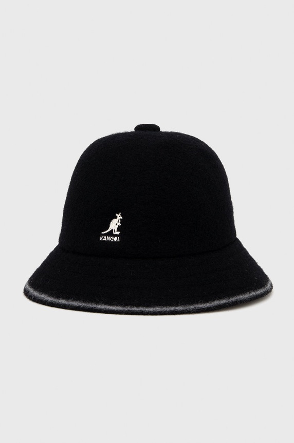 Kangol Kapelusz wełniany wełna czarny K3181ST.BO013