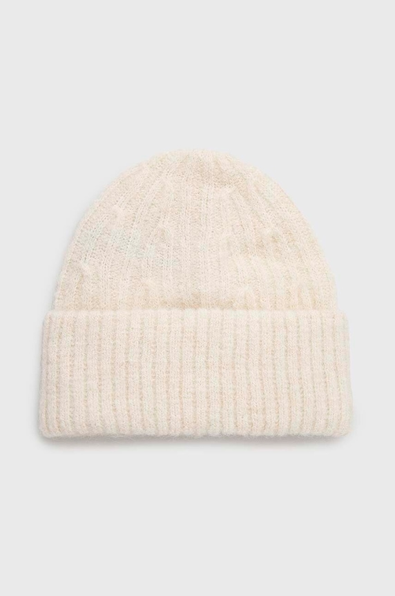 American Vintage caciula din amestec de lana Bonnet uni bej EAST22A