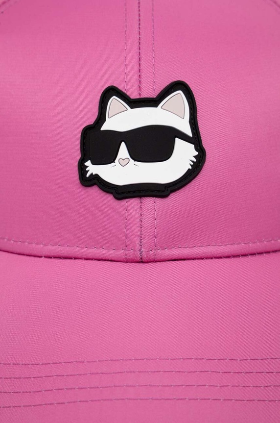 Doplňky Kšiltovka Karl Lagerfeld 240W3402 růžová