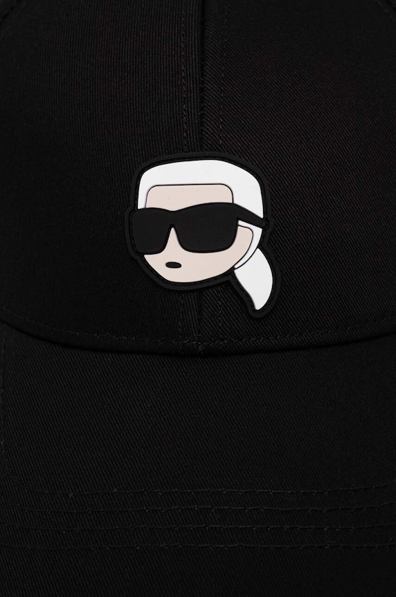 Accesorii Karl Lagerfeld șapcă de baseball din bumbac 240W3430 negru
