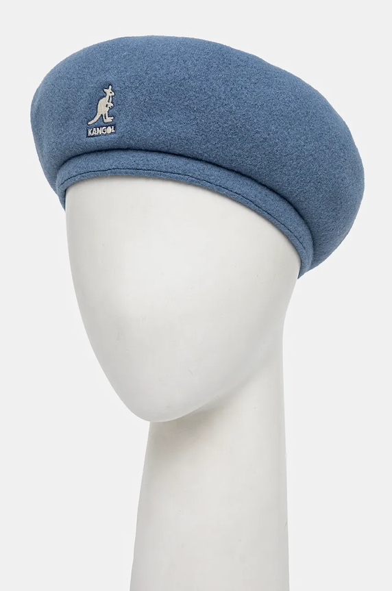 Vlněný baret Kangol WOOL JAX vlna modrá K3107ST.DB433