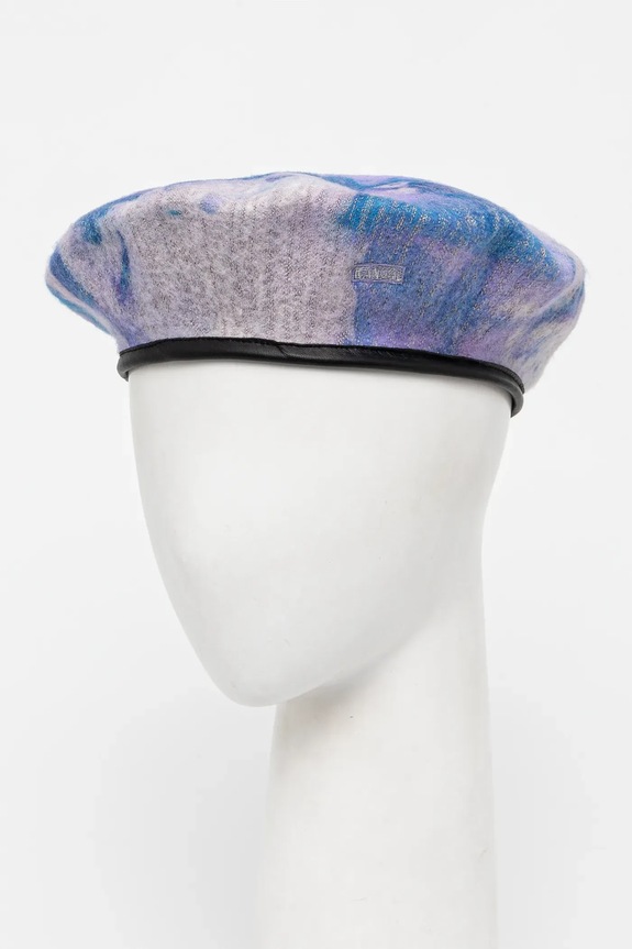Kangol beret wełniany HEATHERED TIE DYE wełna fioletowy K3711.GS401