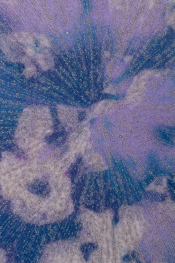 Kangol beret wełniany HEATHERED TIE DYE K3711.GS401 fioletowy