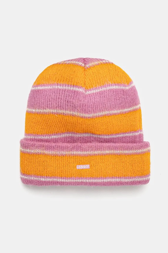 Kangol czapka FUZZY STRIPE pozostałe pomarańczowy K3725.PP692