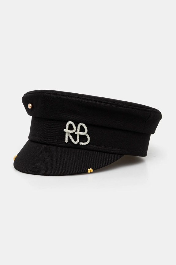 Ruslan Baginskiy bască Pierced Baker Boy Cap KPC033.WA.PRS.SIRB negru AA00