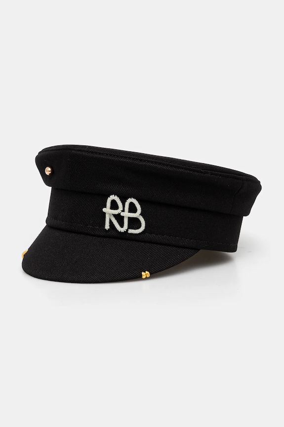 Ruslan Baginskiy bască Pierced Baker Boy Cap KPC033.WA.PRS.SIRB negru AA00