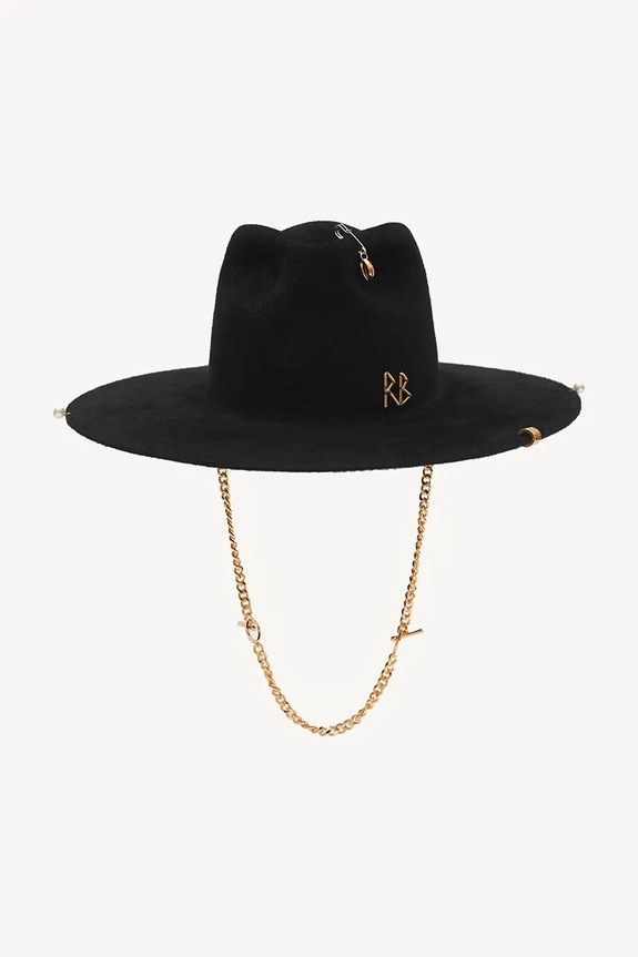 Šešir Ruslan Baginskiy Fedora Hat ostalo crna FDR033.F.PRS.CHA.GRB