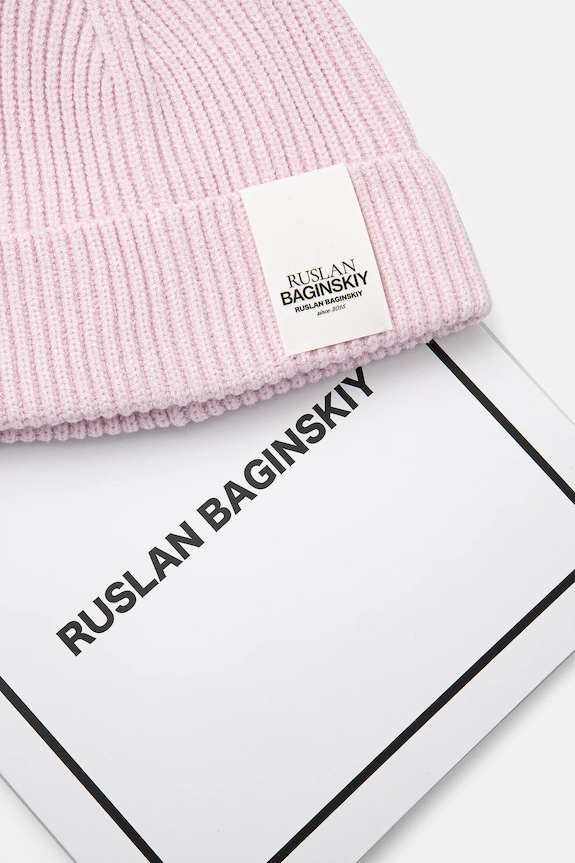 Ruslan Baginskiy sapka gyapjú keverékből rózsaszín BN039.VWNE