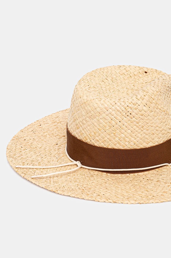 Šešir Ruslan Baginskiy Fedora Hat bež FDR036/09.STR.CHA