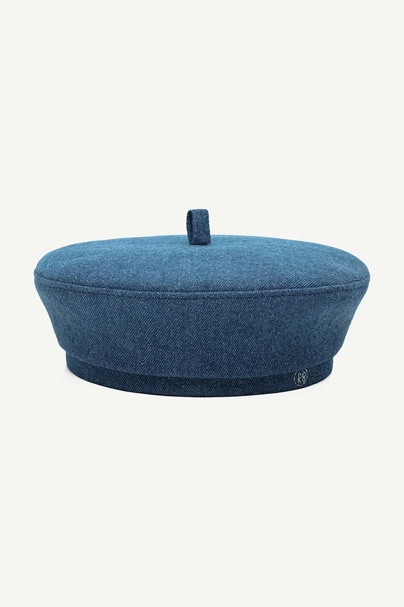 Pamučna beretka Ruslan Baginskiy Beret BRT078.C.JNS.PT plava AA00