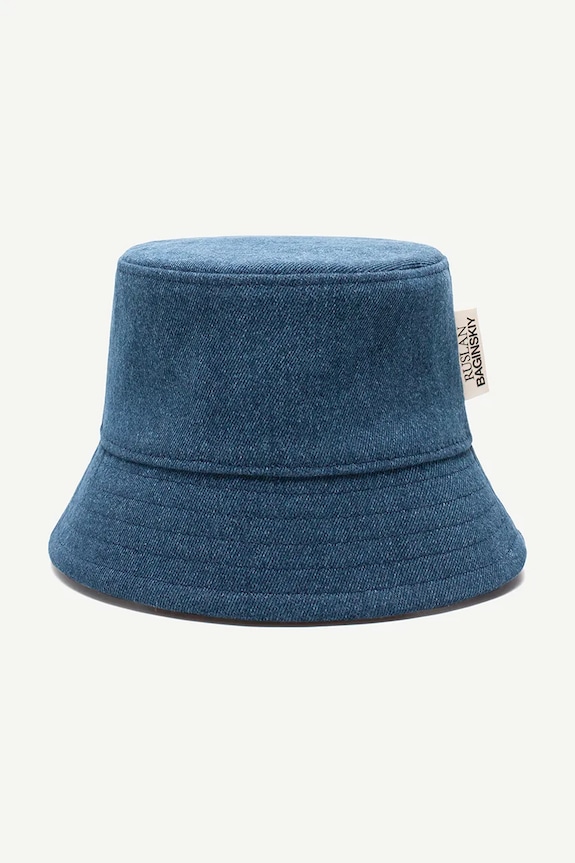 Pamučni šešir Ruslan Baginskiy Bucket Hat BCT078.C.JNS.FLT plava AA00