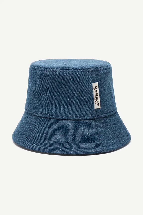 Dodaci Pamučni šešir Ruslan Baginskiy Bucket Hat BCT078.C.JNS.FLT plava