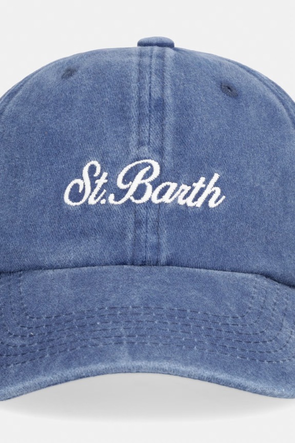 MC2 Saint Barth czapka bejsbolówka damska bawełniana DAS0004 niebieski AA00