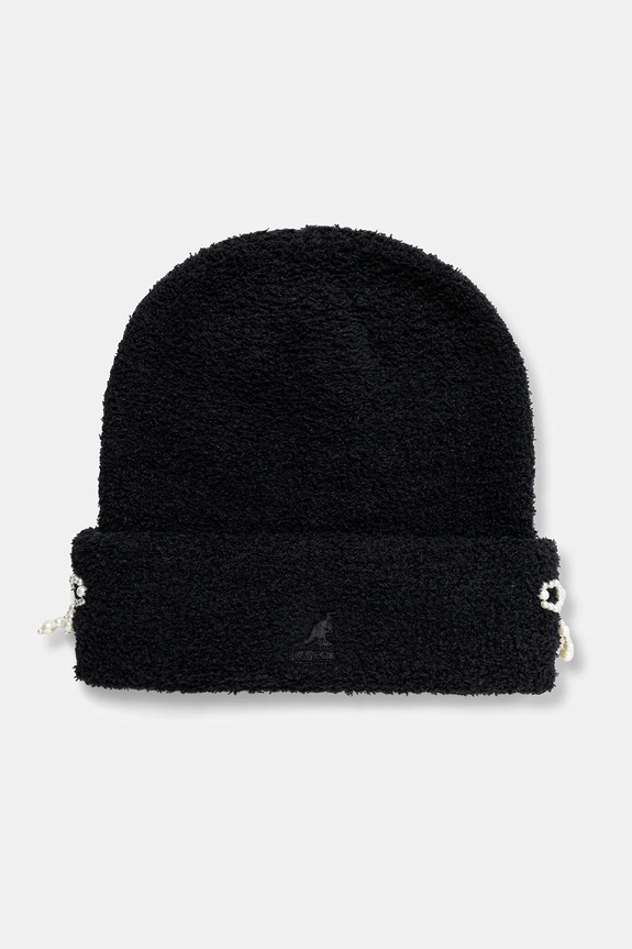 Kapa Kangol PEARL BEANIE natpis crna K3794.BK001