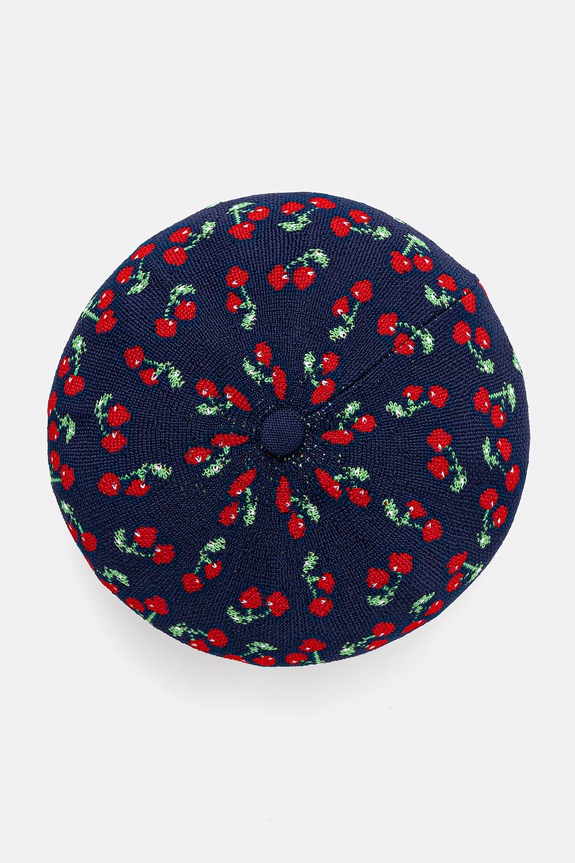 Kangol beretă pentru femei TROPIC CHERRY JAX BERET bleumarin K3819.NV411