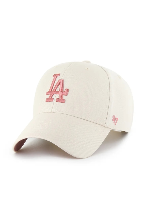 Bavlnená šiltovka 47 brand MLB Los Angeles Dodgers bavlna béžová B.BLPMS12WBP.NT