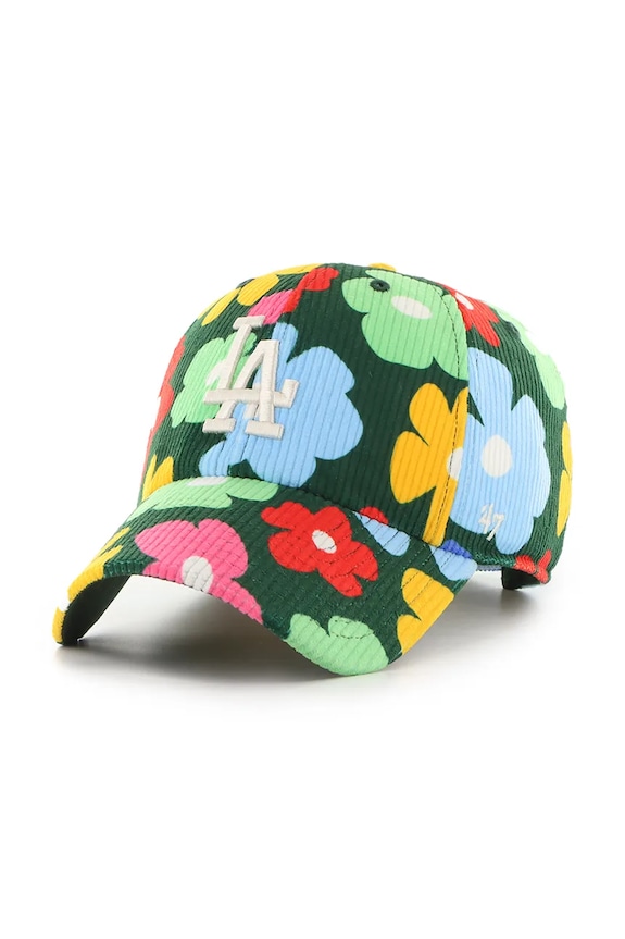 47 brand czapka z daszkiem bawełniana MLB Los Angeles Dodgers wzorzyste multicolor B.GLRYP12EWS.DG