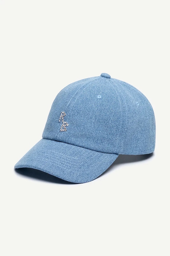 Accesorii Ruslan Baginskiy șapcă de baseball din denim BSB075.C.JNS.DMD albastru
