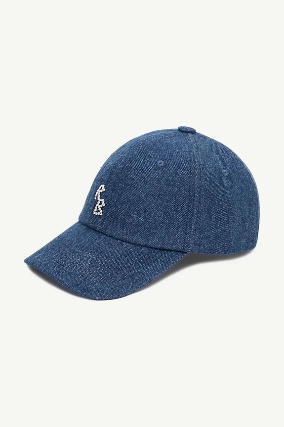 RUSLAN BAGINSKIY șapcă pentru femei, din denim Baseball Cap BSB078.C.JNS.DMD albastru AA00