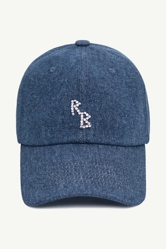 Accesorii RUSLAN BAGINSKIY șapcă pentru femei, din denim Baseball Cap BSB078.C.JNS.DMD albastru
