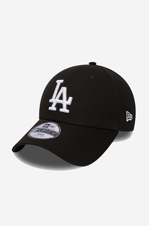 Детская хлопковая кепка New Era аппликация чёрный 12745562