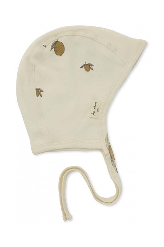 Βρεφικό Βαμβακερό σκουφάκι Konges Sløjd BABY HELMET GOTS KS3551 μπεζ AA00
