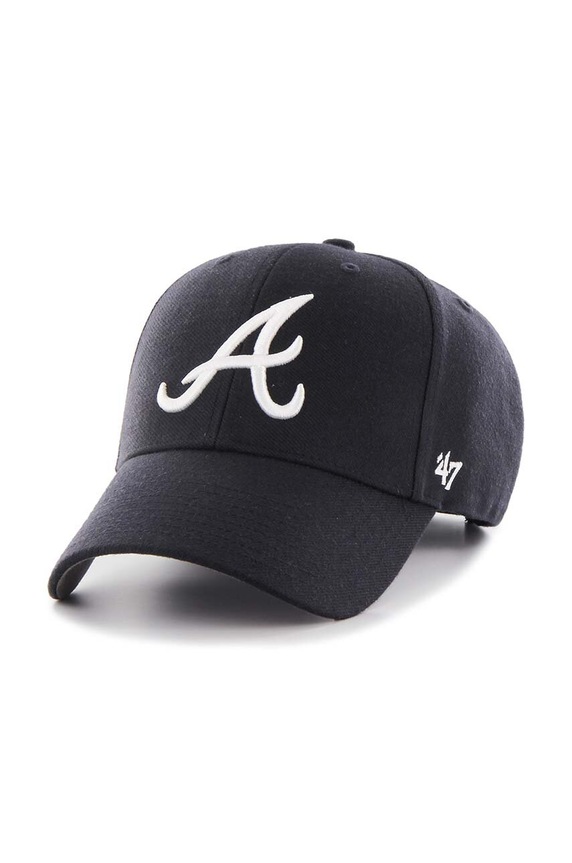 47 brand - Sapka Atlanta Braves fekete B.MVP01WBV.RA