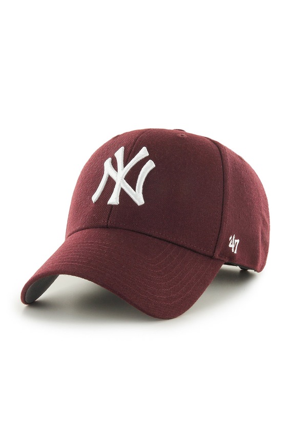 47 brand sapka MLB New York Yankees burgundia B.MVP17WBV.KMA
