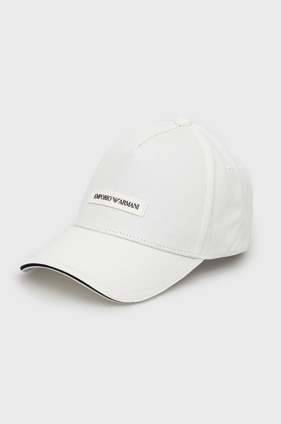 Emporio Armani pamut baseball sapka aplikációval fehér 627921.CC991